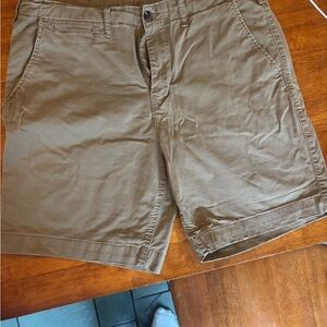 American Eagle Outfitters Tan Flat Front Shorts